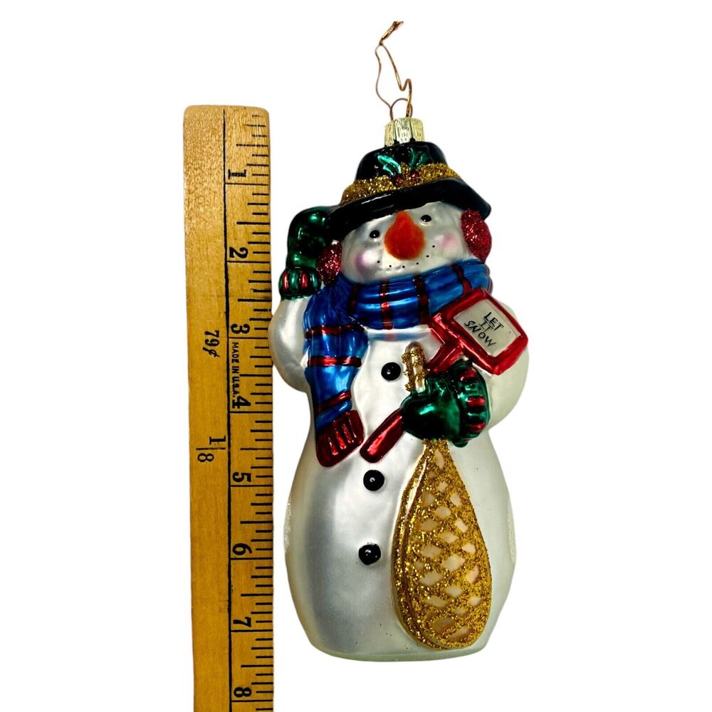 European Style Blown Glass Christmas Tree Ornaments Santa Claus Snowman Holiday - Picture 15 of 16